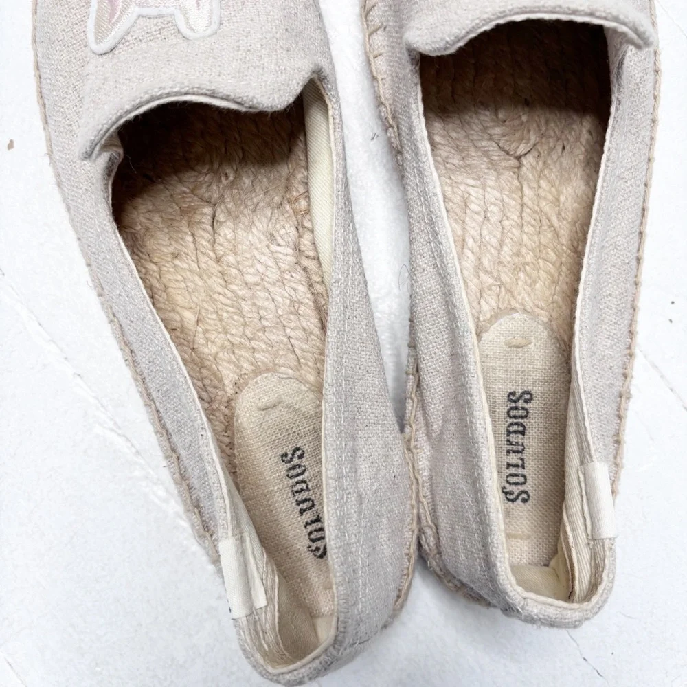 Soludos French Bulldog Espadrilles Size 10 EUC - Picture 5 of 10